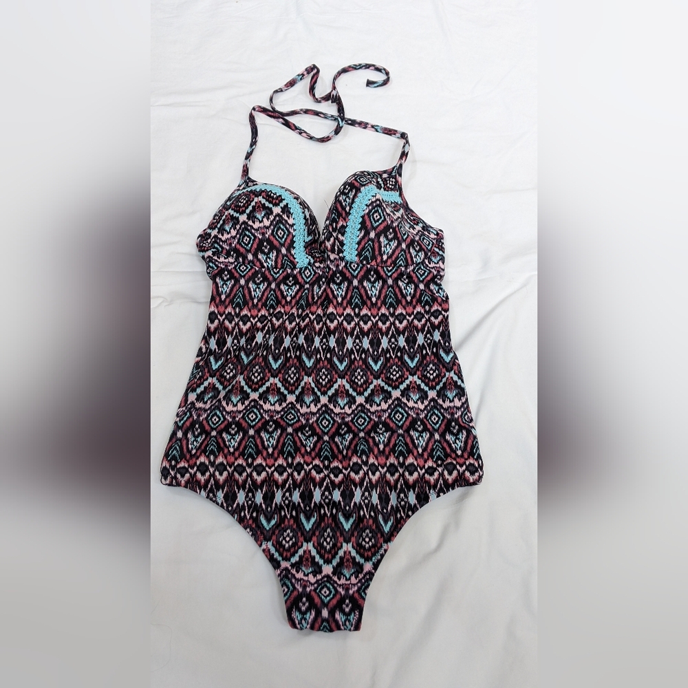 Colorful one piece swimsuit